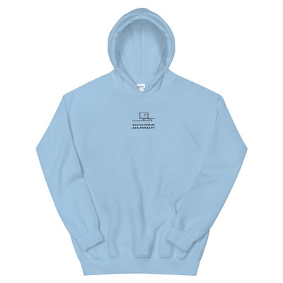 AFK Penalty | Embroidered Unisex Hoodie | FPS/TPS Threads and Thistles Inventory Light Blue S 