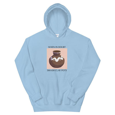 Smash Clay Pots | Unisex Hoodie | The Legend of Zelda Threads and Thistles Inventory Light Blue 4XL 