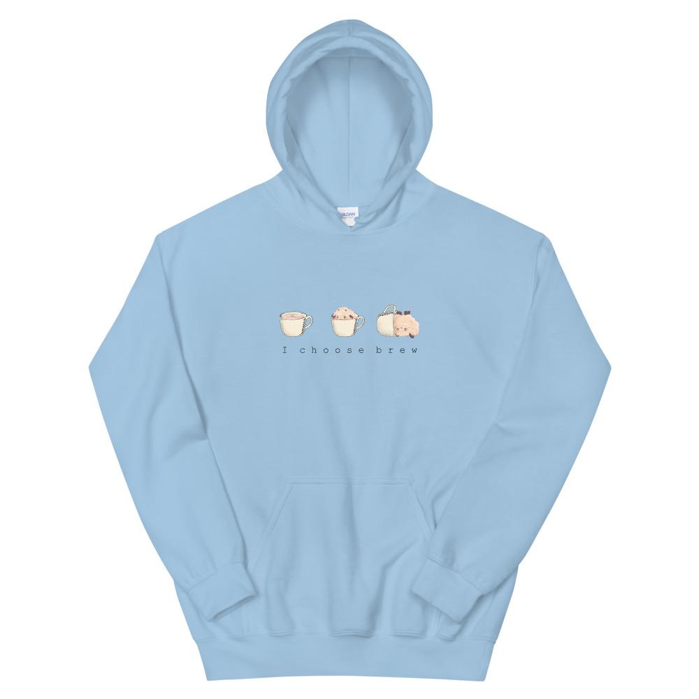 I Choose Brew | Unisex Hoodie | Pokemon Threads and Thistles Inventory Light Blue S 