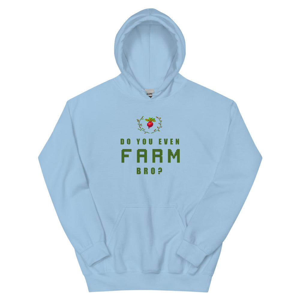 Do You Even Farm, Bro? | Unisex Hoodie | Feminist Gamer Threads and Thistles Inventory Light Blue S 