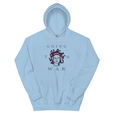 Going to War | Unisex Hoodie | Feminist Gamer Threads and Thistles Inventory Light Blue S 