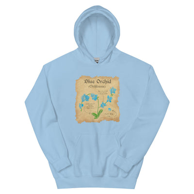 Blue Orchid | Unisex Hoodie | Minecraft Threads and Thistles Inventory Light Blue S 