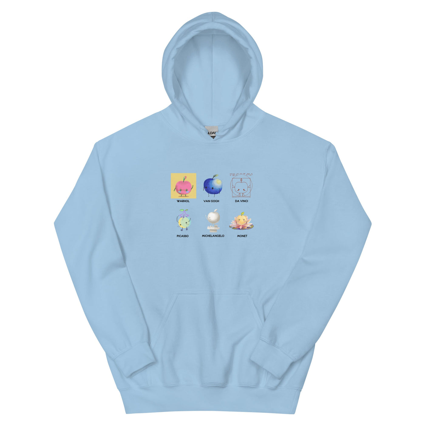 Junimo Artists | Unisex Hoodie | Stardew Valley Threads and Thistles Inventory Light Blue S 