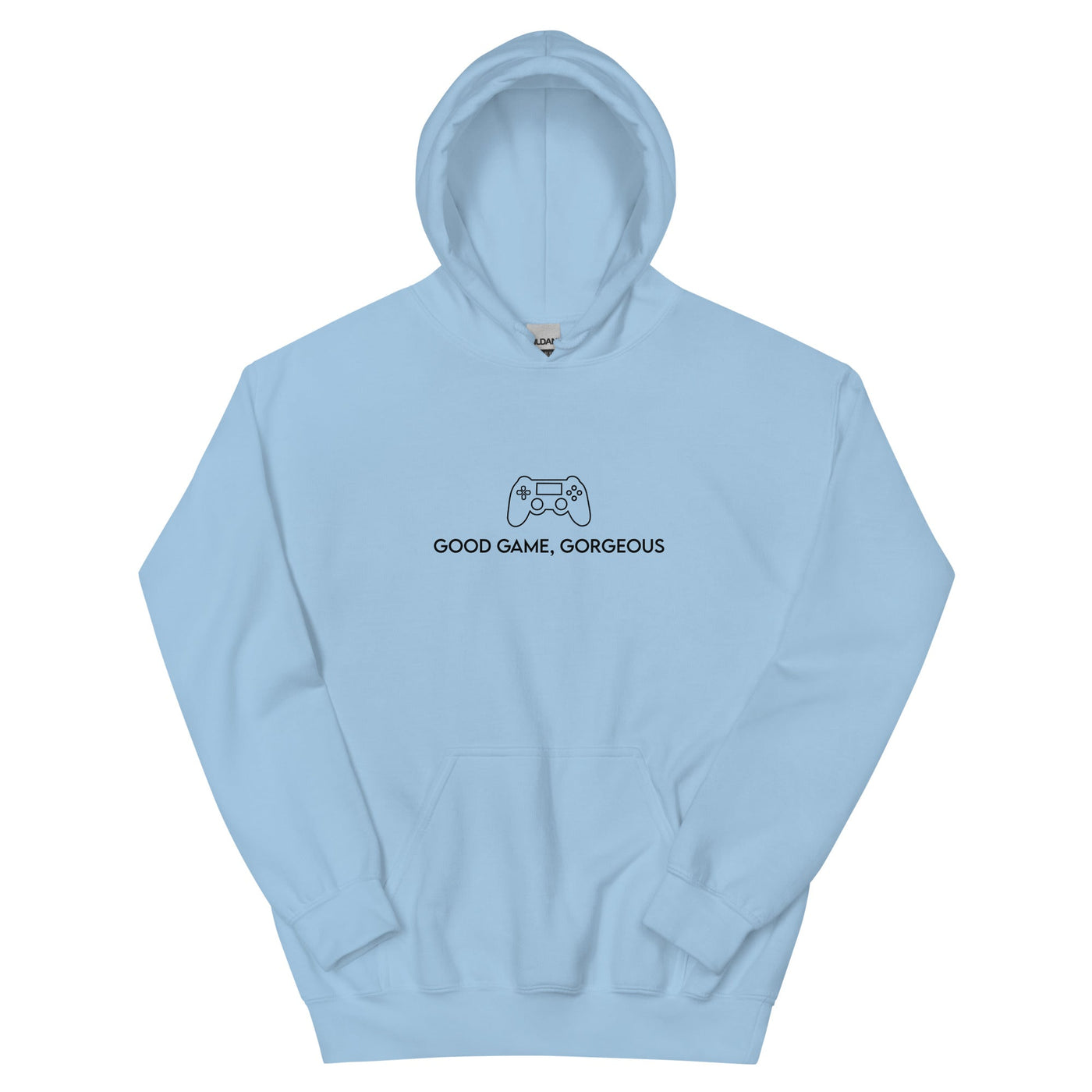 Good Game, Gorgeous | Unisex Hoodie Threads and Thistles Inventory Light Blue S 