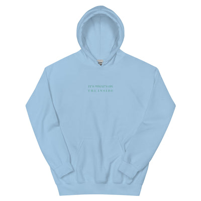 On The Inside | Unisex Hoodie Hoodie Threads and Thistles Inventory Light Blue S 