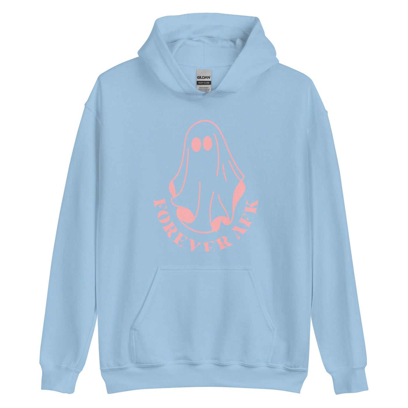 Forever AFK | Fall Unisex Hoodie Threads & Thistles Inventory Light Blue S 