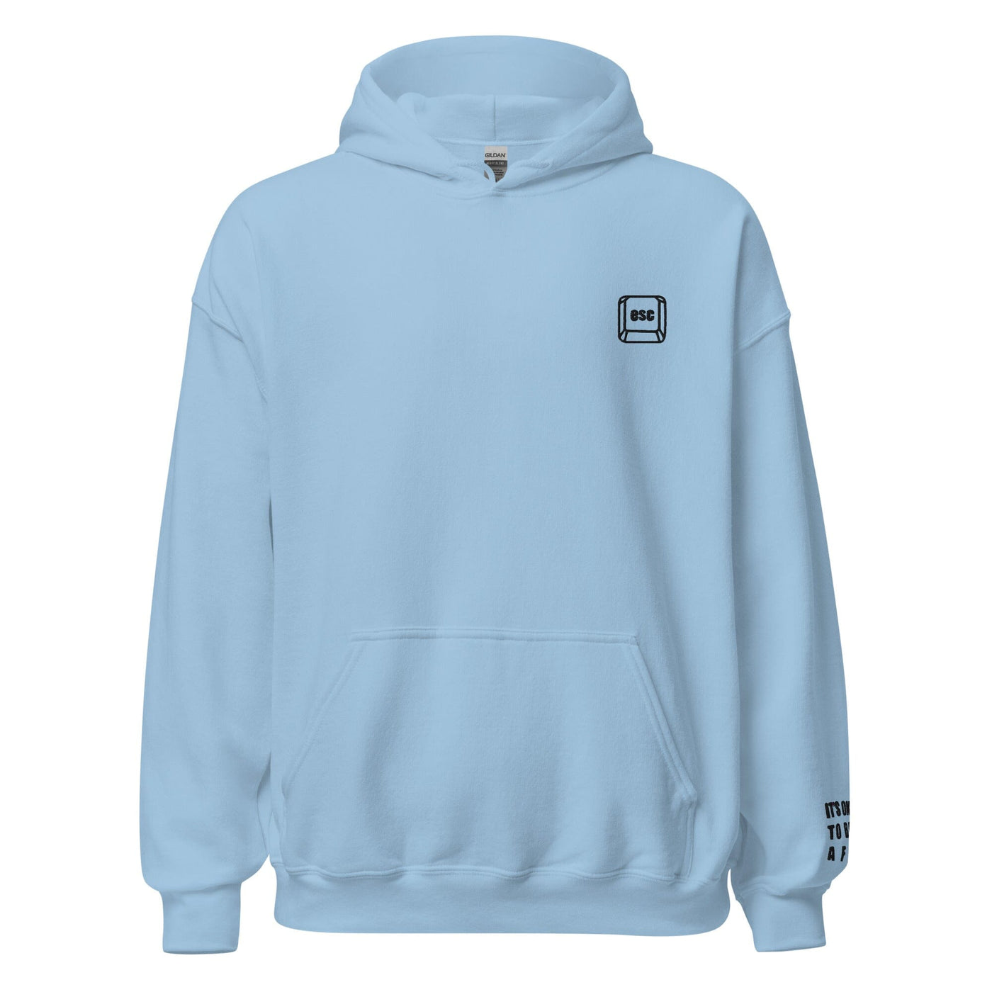 It's Ok to be AFK | Unisex Hoodie | Gamer Affirmations Threads & Thistles Inventory Light Blue S 