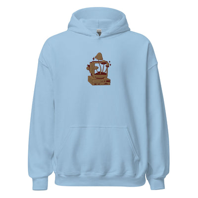 Cozy PC Gaming | Embroidered Unisex Hoodie | Cozy Gamer Threads & Thistles Inventory Light Blue S 