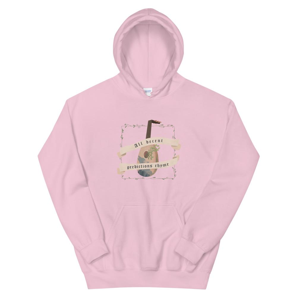 Predictions Rhyme | Unisex Hoodie | The Witcher Threads and Thistles Inventory Light Pink S 