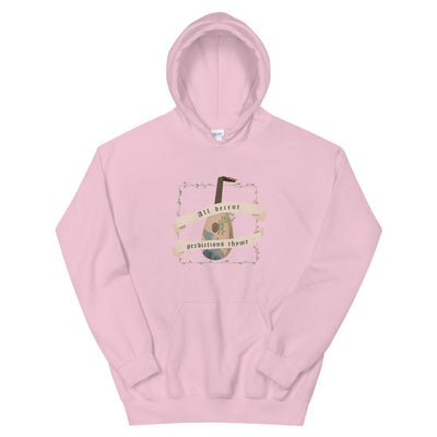 Predictions Rhyme | Unisex Hoodie | The Witcher Threads and Thistles Inventory Light Pink S 