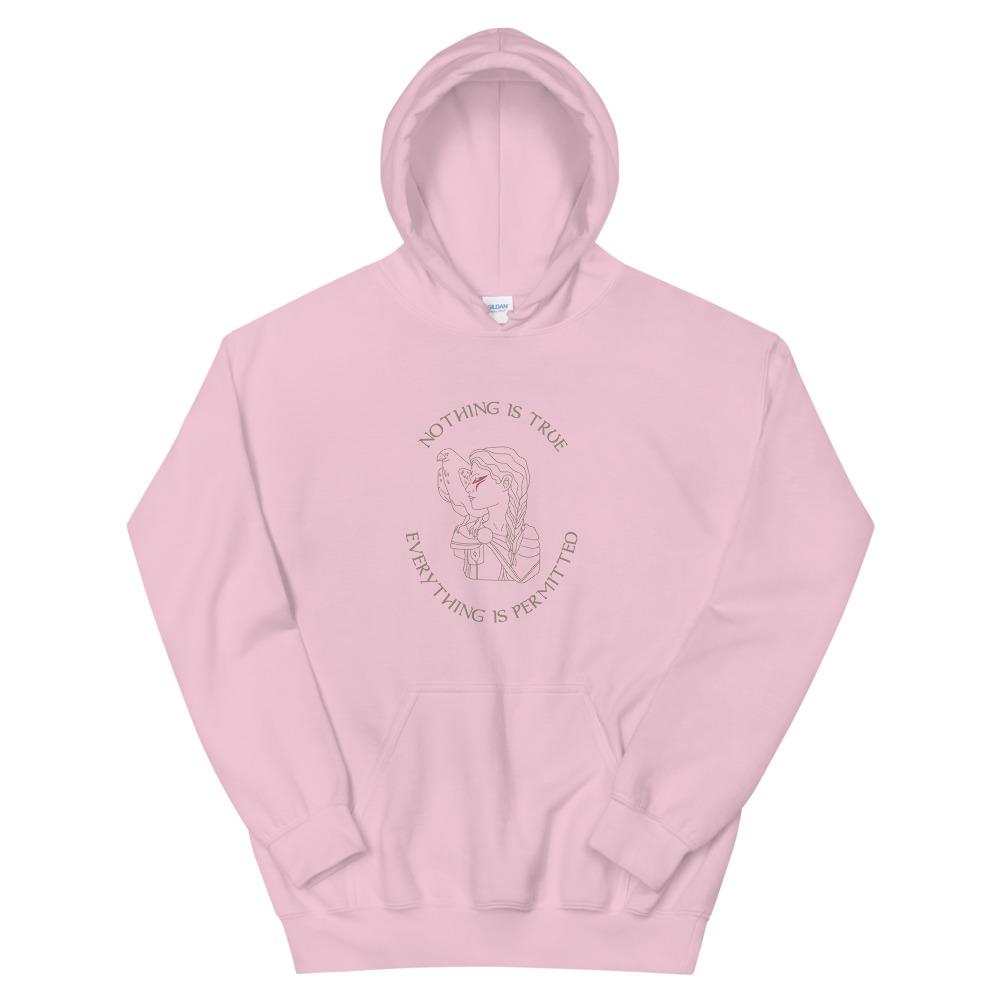 Nothing is True | Unisex Hoodie | Assassin's Creed Threads and Thistles Inventory Light Pink S 