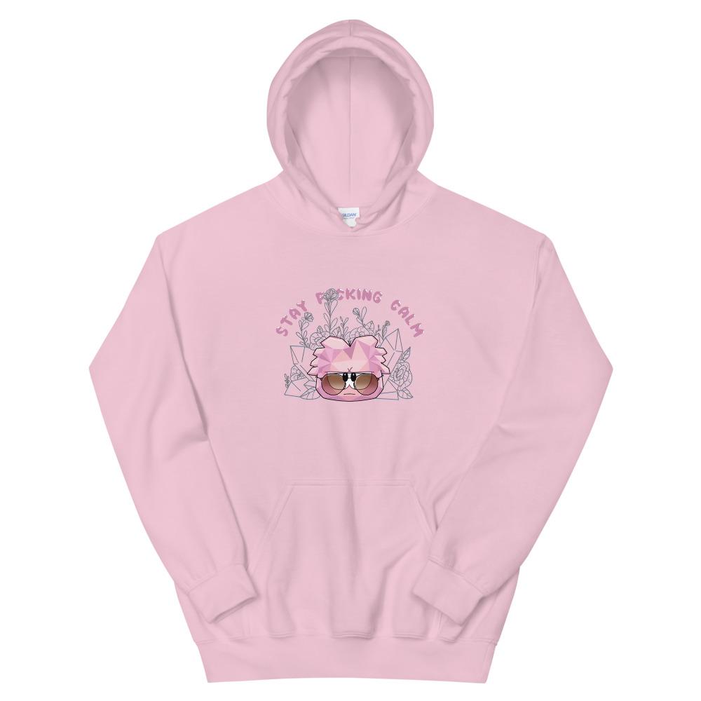 Stay Calm | Unisex Hoodie | Club Penguin Threads and Thistles Inventory Light Pink S 