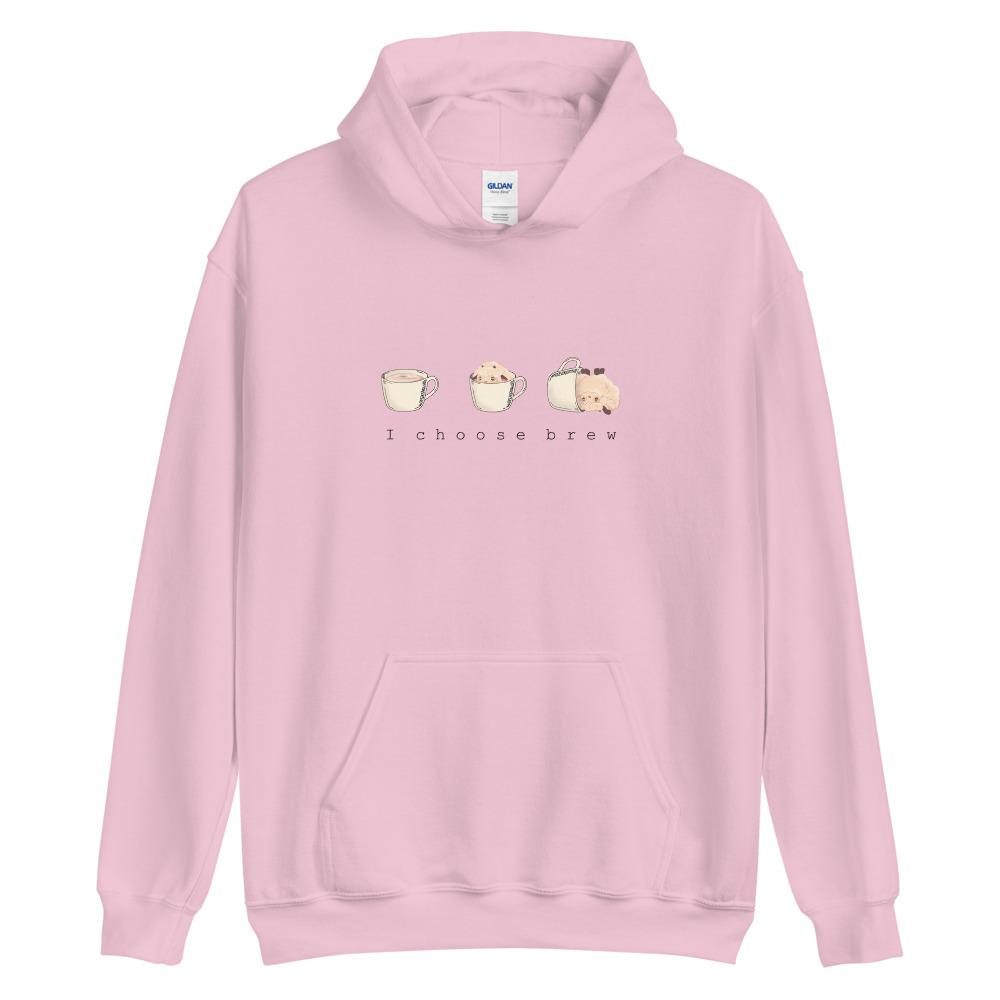 I Choose Brew | Unisex Hoodie | Pokemon Threads and Thistles Inventory Light Pink S 