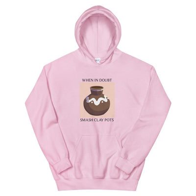 Smash Clay Pots | Unisex Hoodie | The Legend of Zelda Threads and Thistles Inventory Light Pink 4XL 