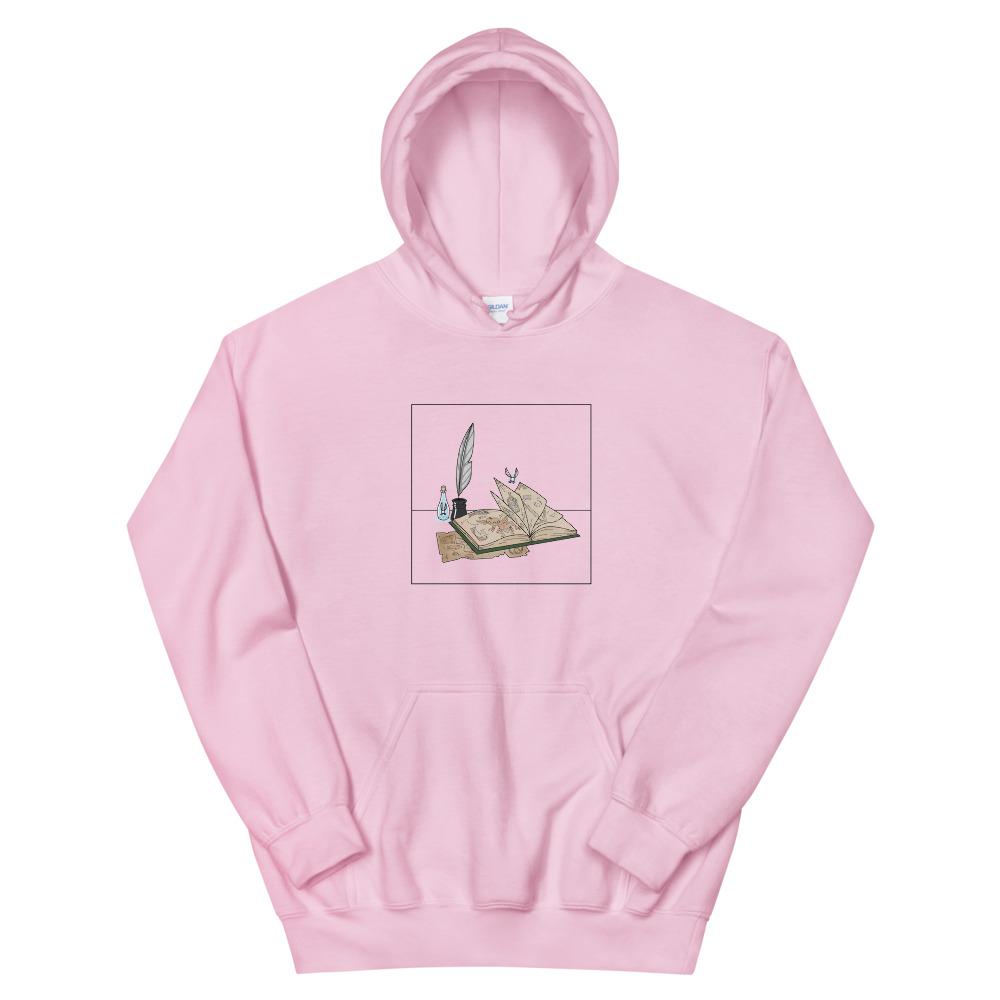 The Guide | Unisex Hoodie | The Legend of Zelda Threads and Thistles Inventory Light Pink S 