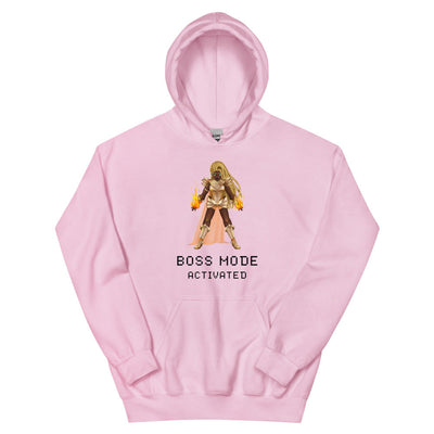 Boss mode | Unisex Hoodie | Feminist Gamer Threads and Thistles Inventory Light Pink S 