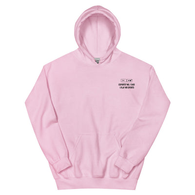 Wii Sports | Embroidered Unisex Hoodie | Feminist Gamer Threads and Thistles Inventory Light Pink S 