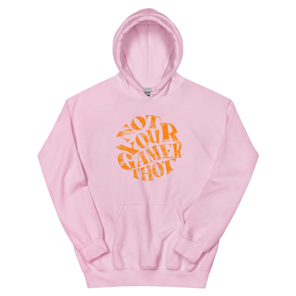 Gamer Thot (distressed design) | Unisex Hoodie | Feminist Gamer Threads and Thistles Inventory Light Pink S 