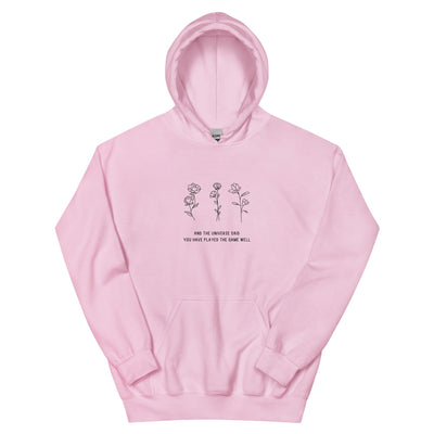 You Have Played the Game Well | Unisex Hoodie | Minecraft Threads and Thistles Inventory Light Pink S 