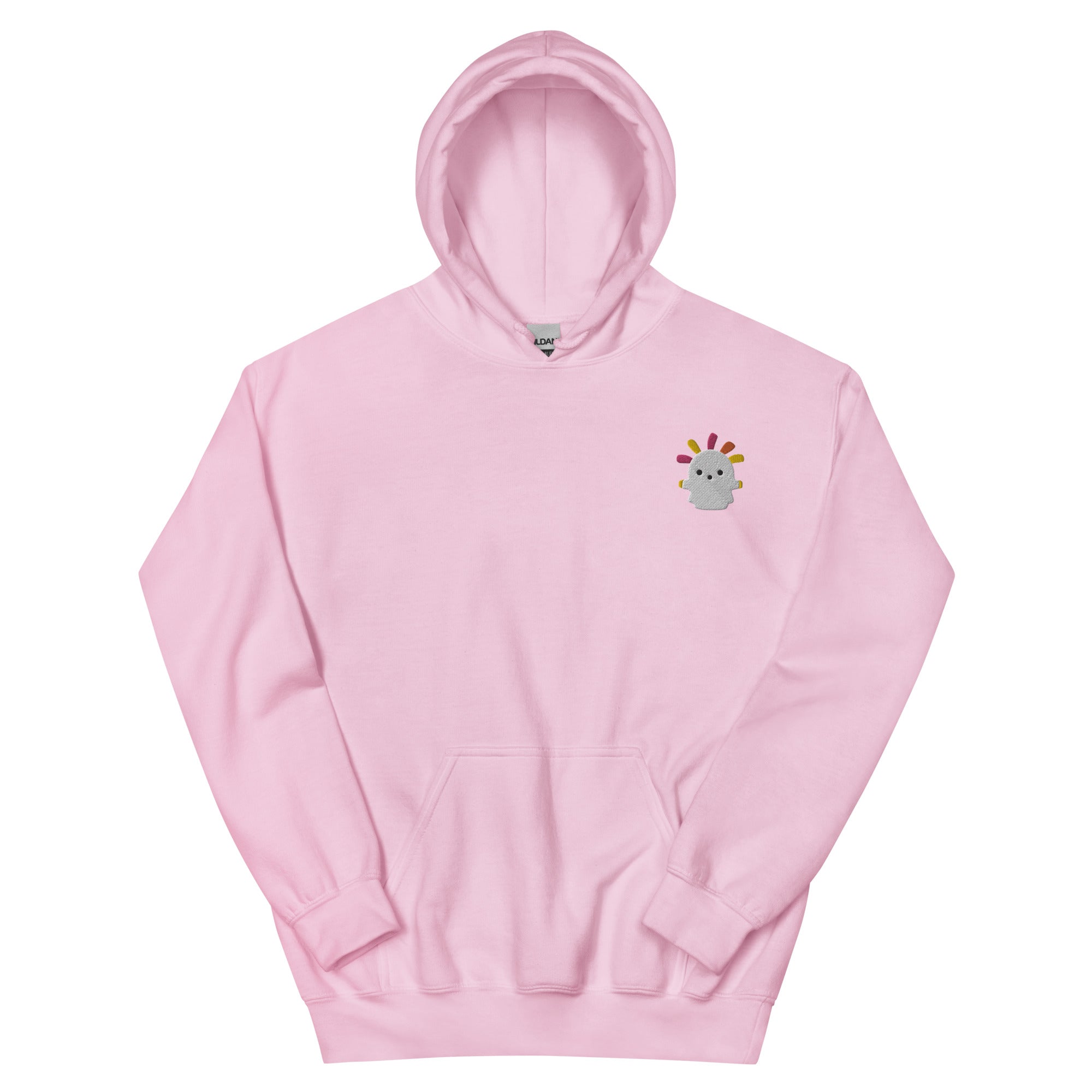 Squeakoid | Embroidered Unisex Hoodie | Animal Crossing Threads and Thistles Inventory Light Pink S 