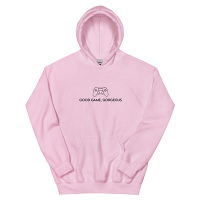 Good Game, Gorgeous | Unisex Hoodie Threads and Thistles Inventory Light Pink S 
