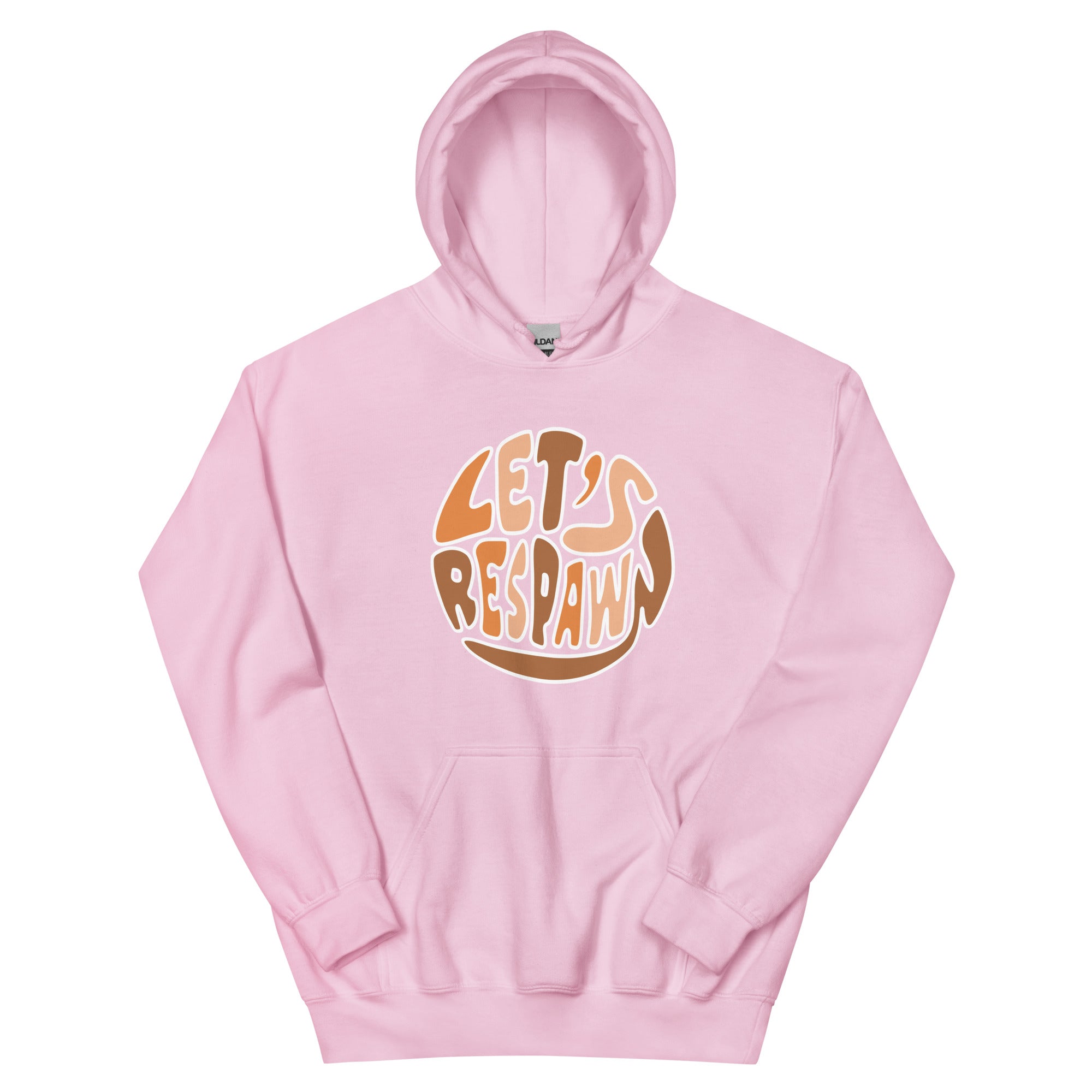 Let's Respawn | Unisex Hoodie Threads and Thistles Inventory Light Pink S 