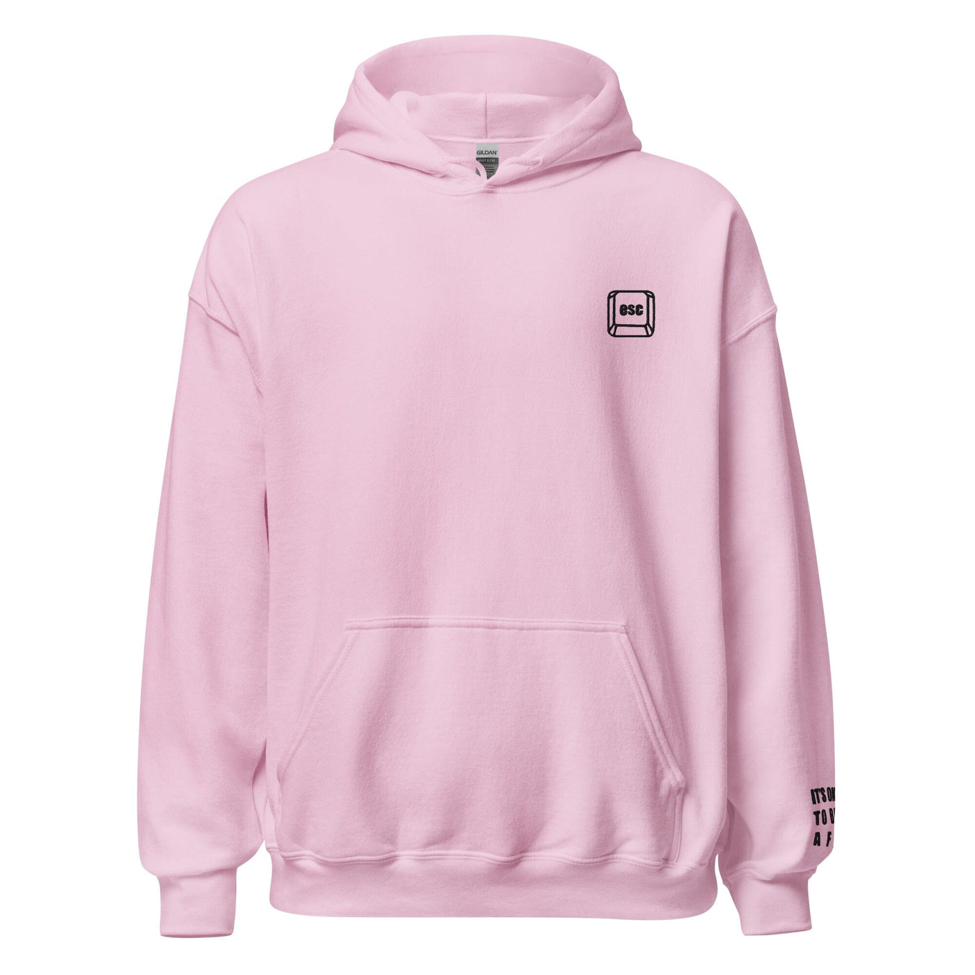 It's Ok to be AFK | Unisex Hoodie | Gamer Affirmations Threads & Thistles Inventory Light Pink S 