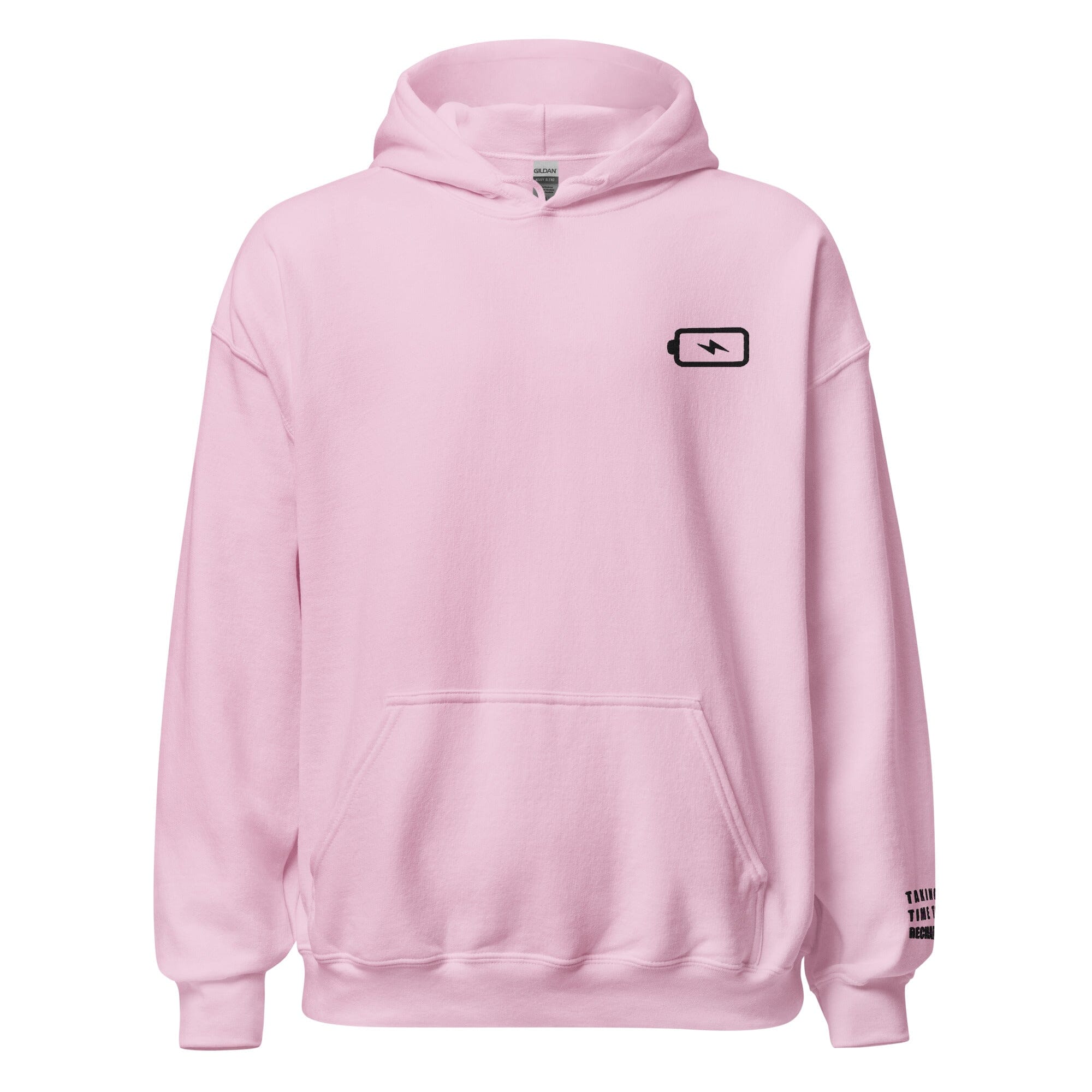 Taking Time to Recharge | Unisex Hoodie | Gamer Affirmations Threads & Thistles Inventory Light Pink S 