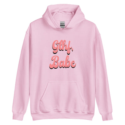 GLHF, Babe | Unisex Hoodie | Gamer Affirmations Threads & Thistles Inventory Light Pink S 