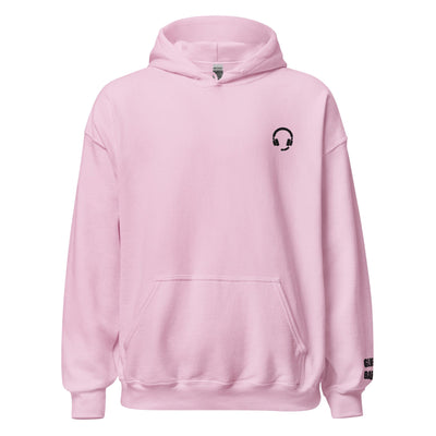 GLHF, Babe | Embroidered Unisex Hoodie | Gamer Affirmations Threads & Thistles Inventory Light Pink S 