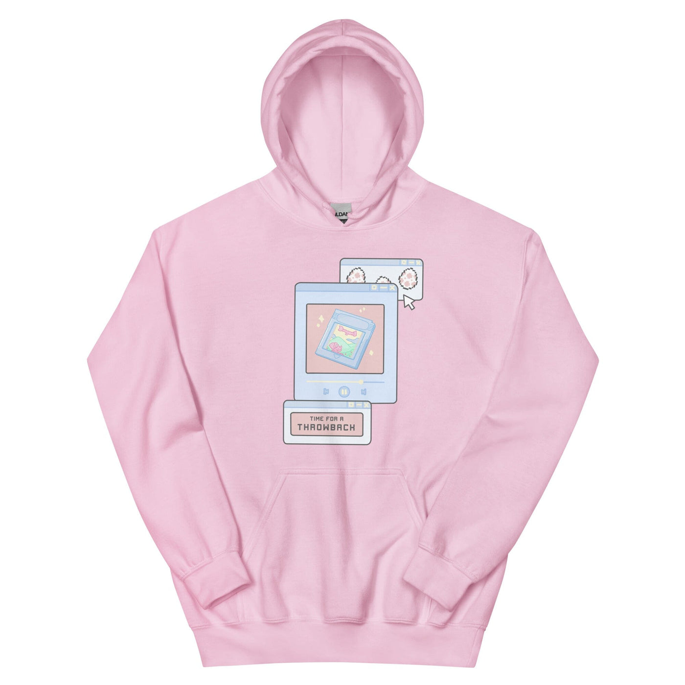 Time for a Throwback | Unisex Hoodie | Retro Gaming Threads & Thistles Inventory Light Pink S 