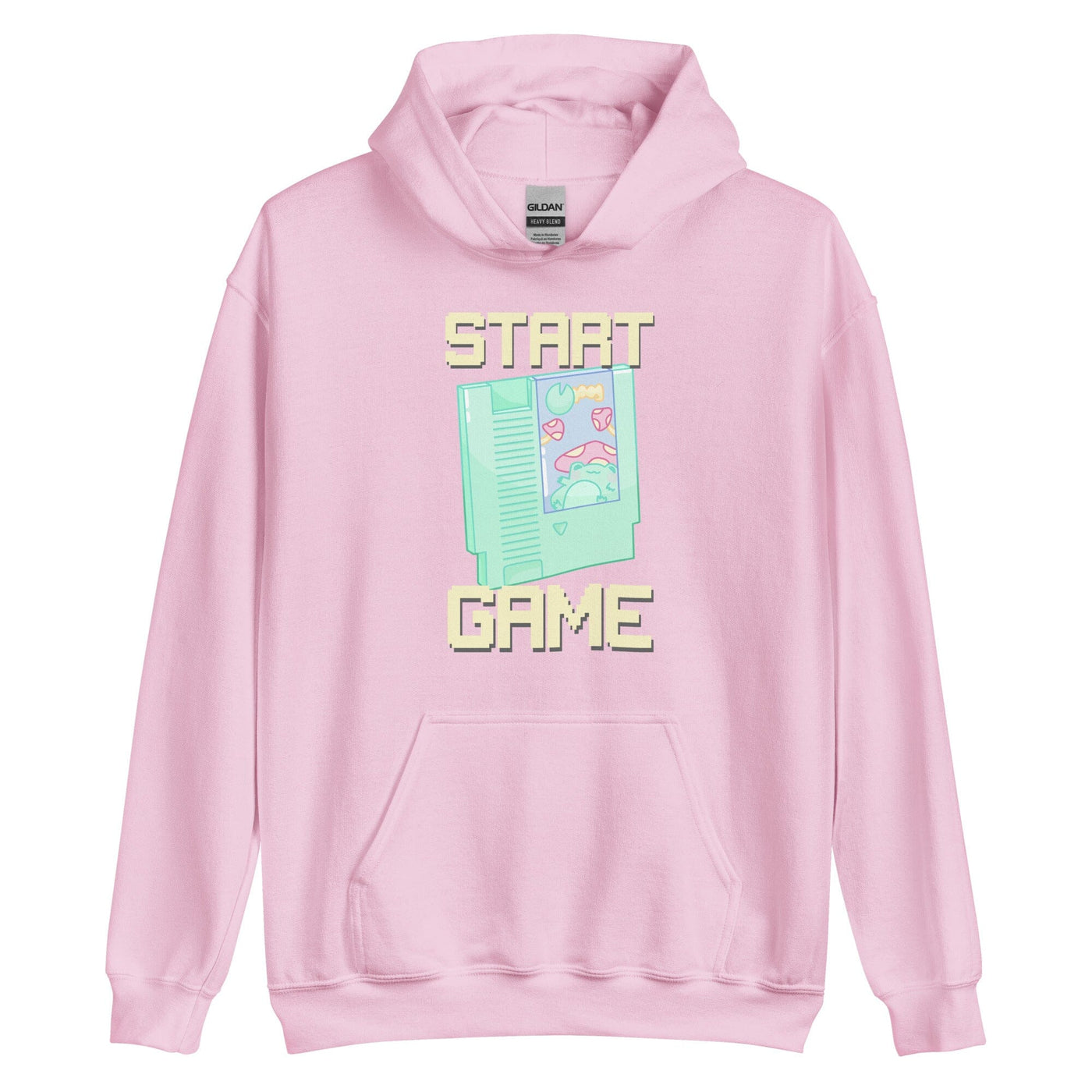Start Game NES | Unisex Hoodie | Retro Gaming Threads & Thistles Inventory Light Pink S 