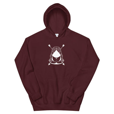 The Creed | Unisex Hoodie | Assassin's Creed Threads and Thistles Inventory Maroon S 