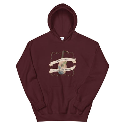 Predictions Rhyme | Unisex Hoodie | The Witcher Threads and Thistles Inventory Maroon S 