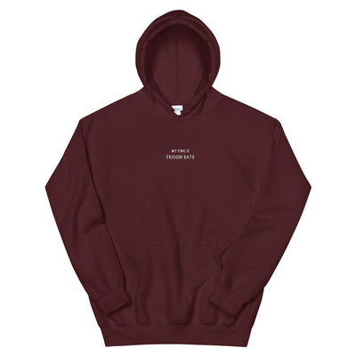 My Ping is Friggin Bats | Embroidered Unisex Hoodie Threads and Thistles Inventory Maroon S 