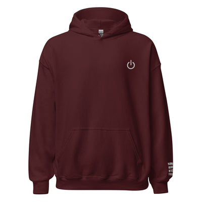 Playing on Easy Mode | Unisex Hoodie | Gamer Affirmations Threads & Thistles Inventory Maroon S 