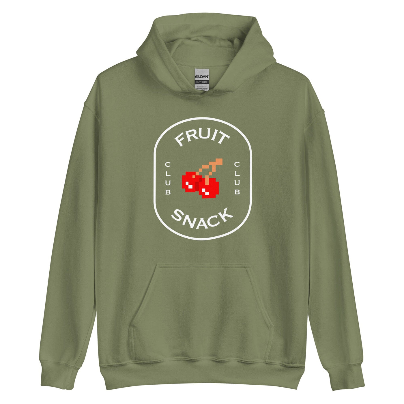 Fruit Snack Club | Unisex Hoodie | Retro Gaming Threads & Thistles Inventory Military Green S 