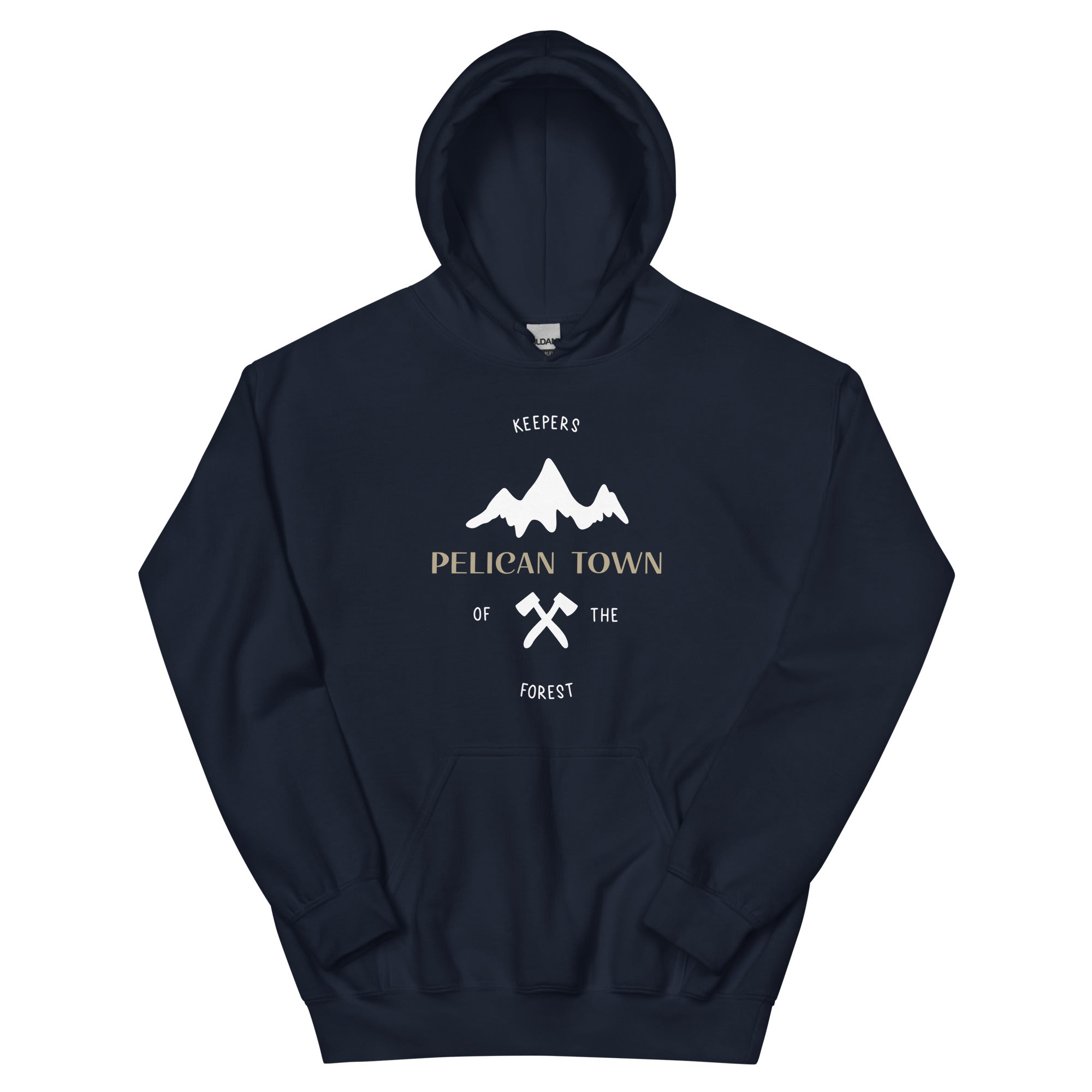 Pelican Town | Unisex Hoodie | Stardew Valley Threads and Thistles Inventory Navy S 