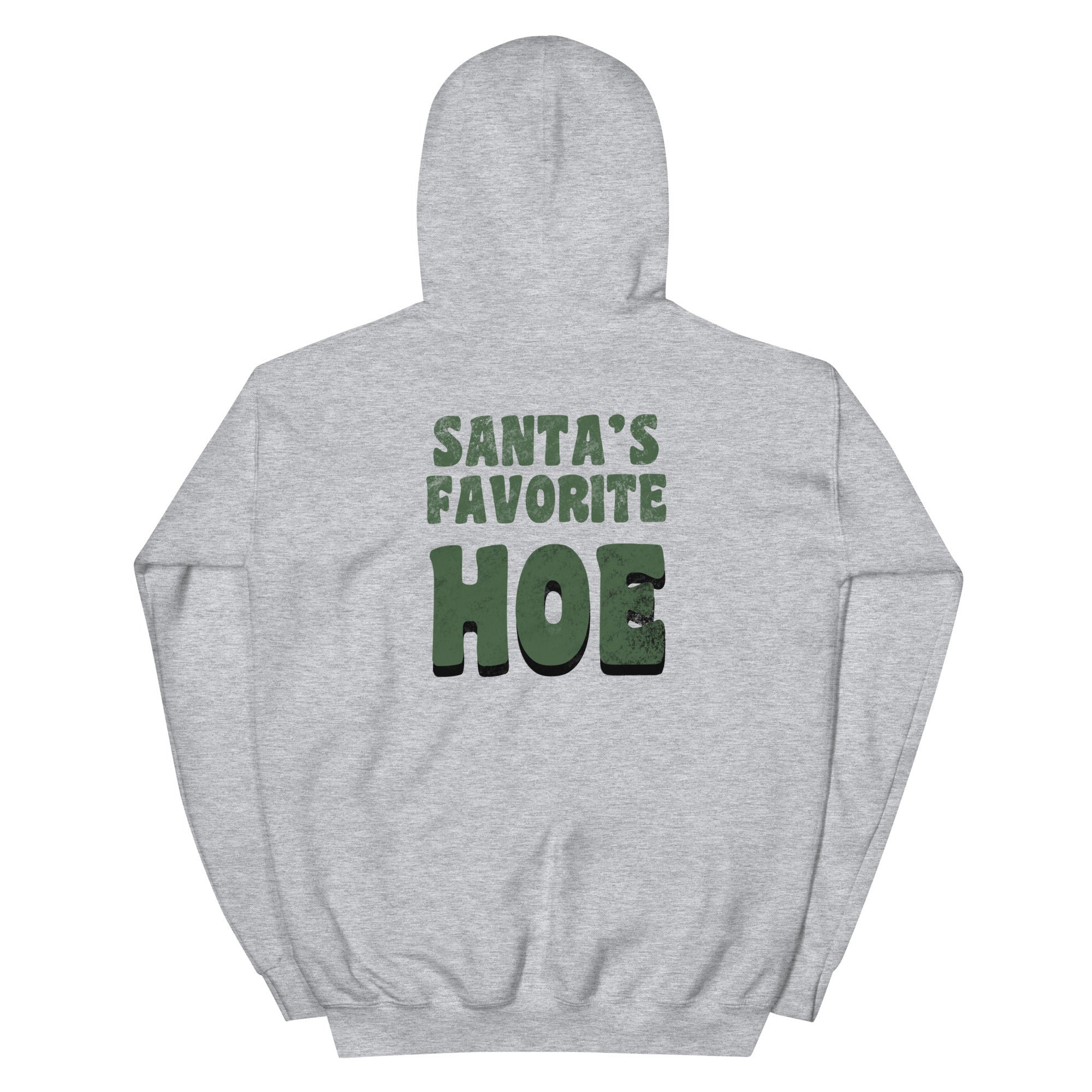 Santa's Favorite Hoe | Unisex Hoodie | Feminist Gamer Christmas Stardew Valley Hoodie Threads & Thistles Inventory Sport Grey S 