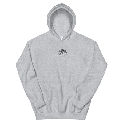 BRB Out of Inventory Space | Embroidered Unisex Hoodie | Animal Crossing Threads and Thistles Inventory Sport Grey S 