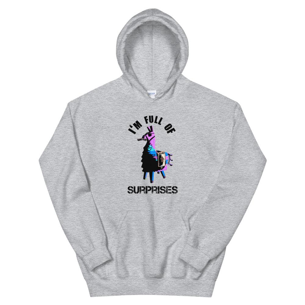 Full of Surprises | Unisex Hoodie | Fortnite Threads and Thistles Inventory Sport Grey S 