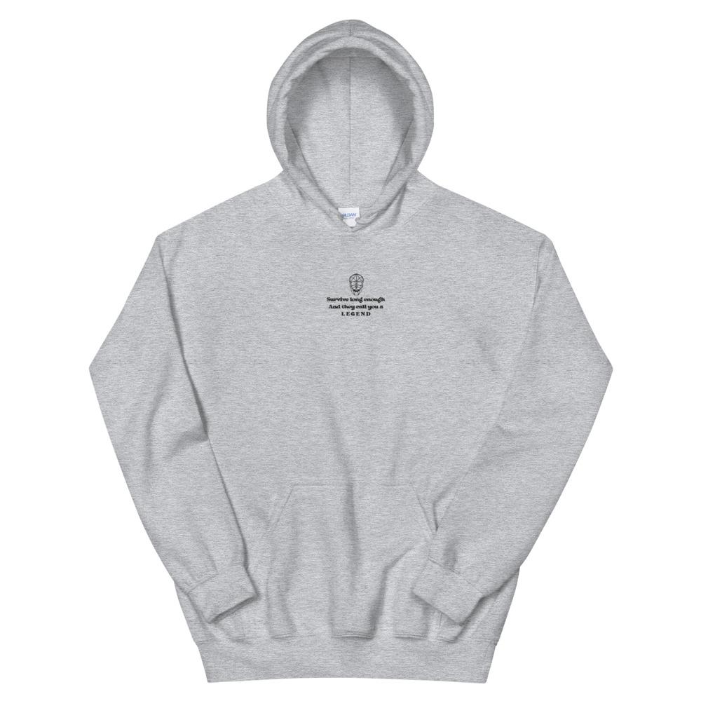 Legend | Embroidered Unisex Hoodie | Apex Legends Threads and Thistles Inventory Sport Grey S 