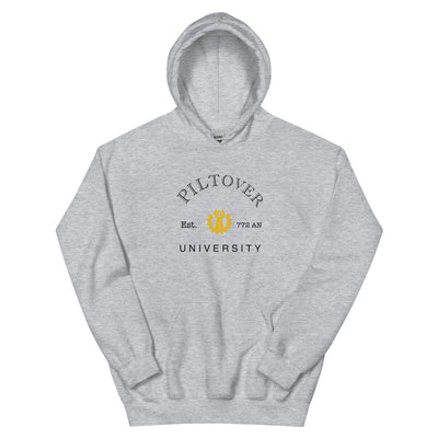 Piltover University | Unisex Hoodie | League of Legends Threads and Thistles Inventory Sport Grey S 