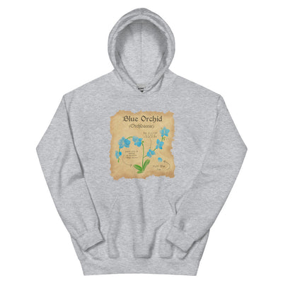 Blue Orchid | Unisex Hoodie | Minecraft Threads and Thistles Inventory Sport Grey S 