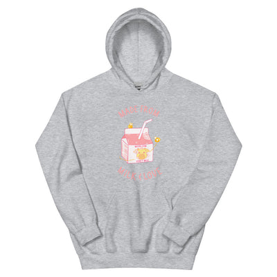 Milk and Love | Unisex Hoodie | Minecraft Threads and Thistles Inventory Sport Grey S 