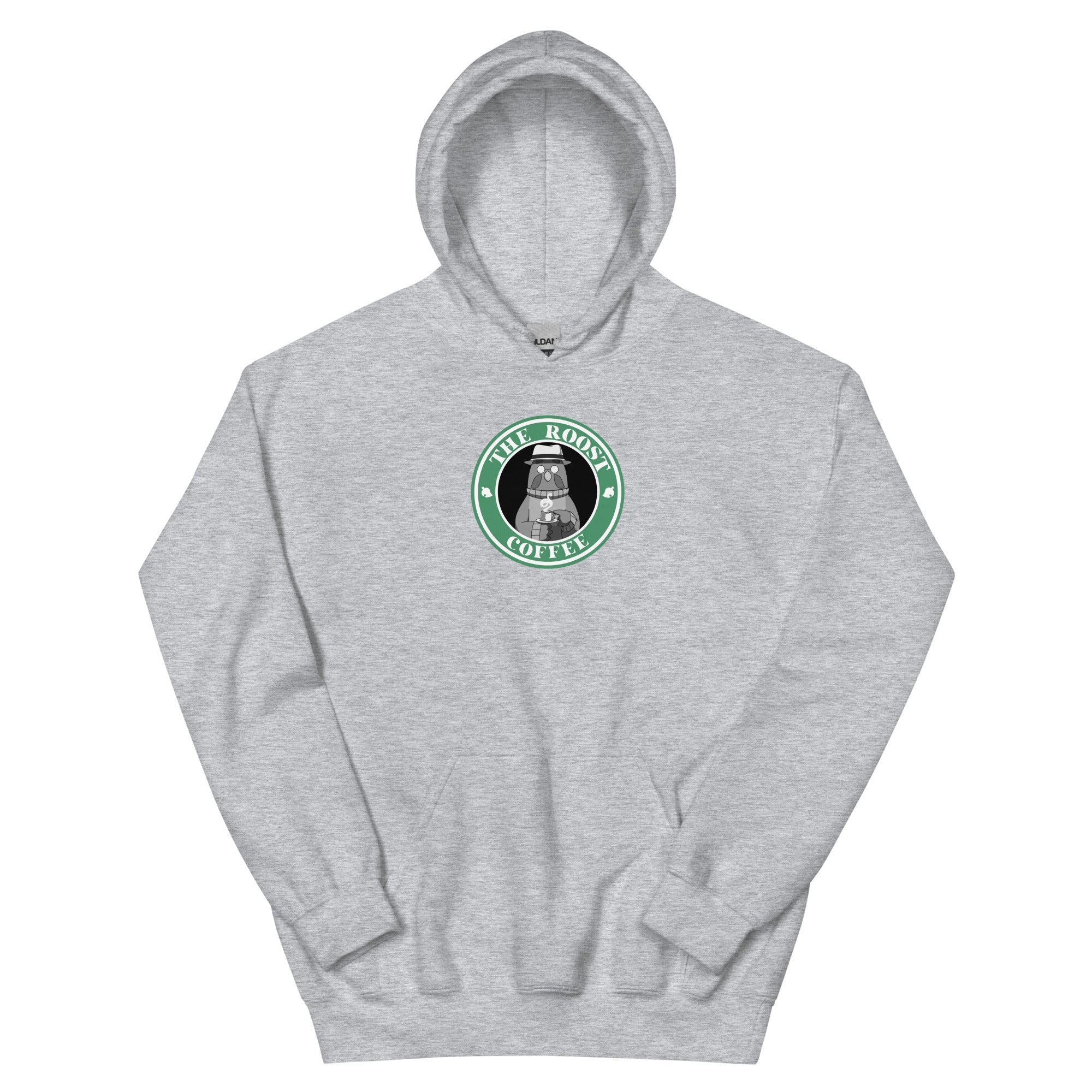 The Roost Coffee | Unisex Hoodie | Animal Crossing Threads and Thistles Inventory Sport Grey S 