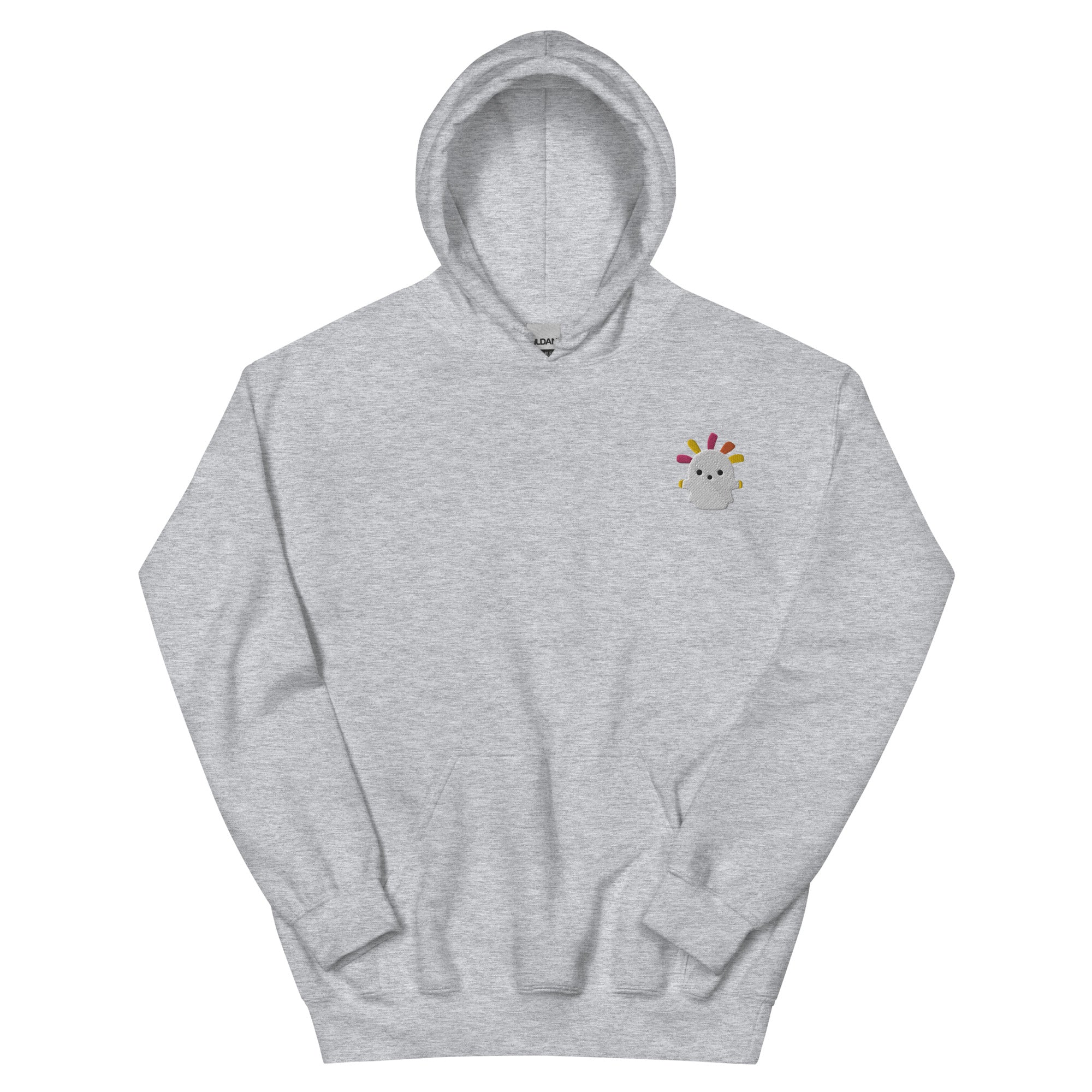 Squeakoid | Embroidered Unisex Hoodie | Animal Crossing Threads and Thistles Inventory Sport Grey S 