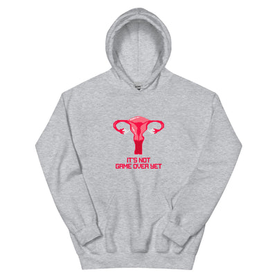 It's Not Game Over Yet | Unisex Hoodie | Feminist Gamer Threads and Thistles Inventory Sport Grey S 