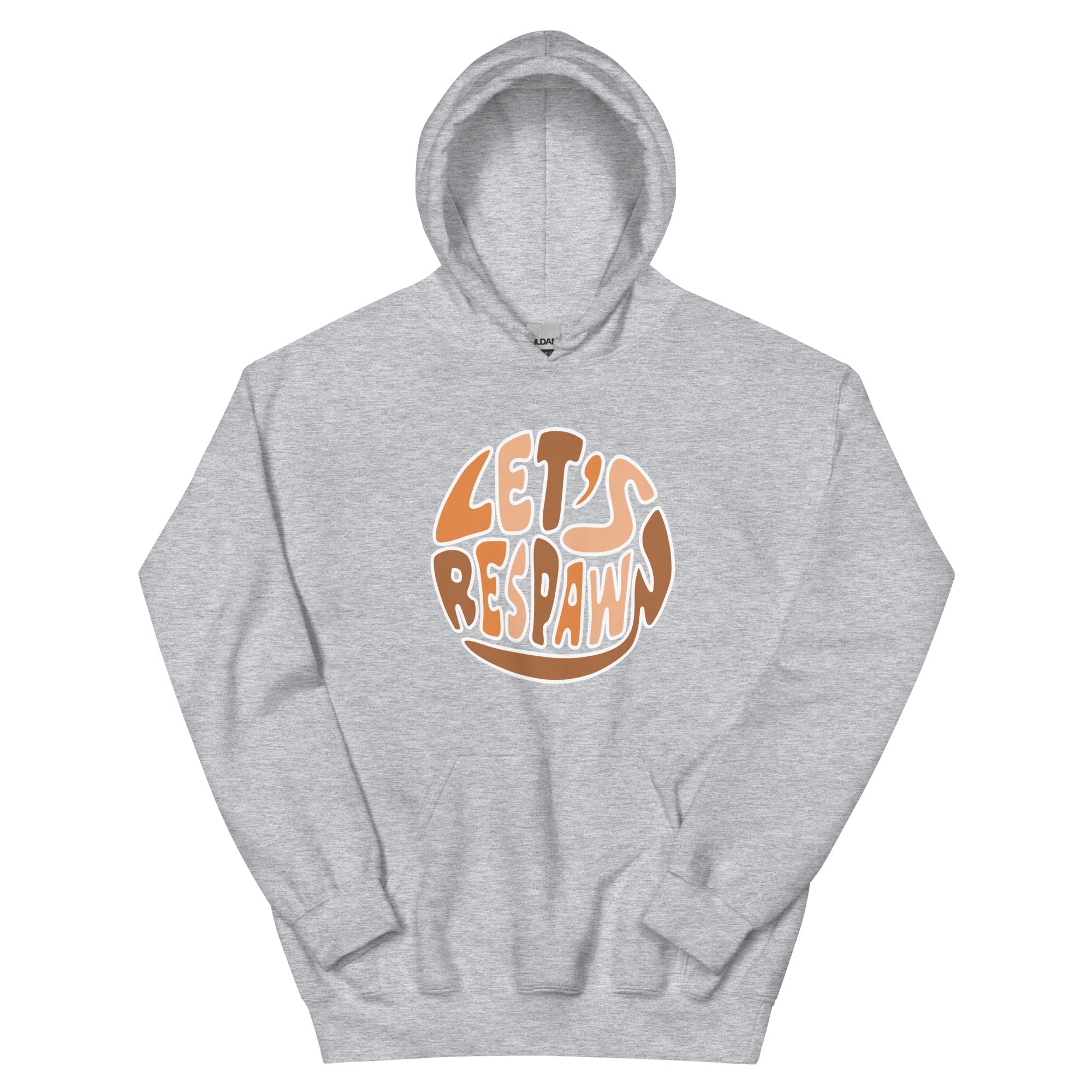 Let's Respawn | Unisex Hoodie Threads and Thistles Inventory Sport Grey S 