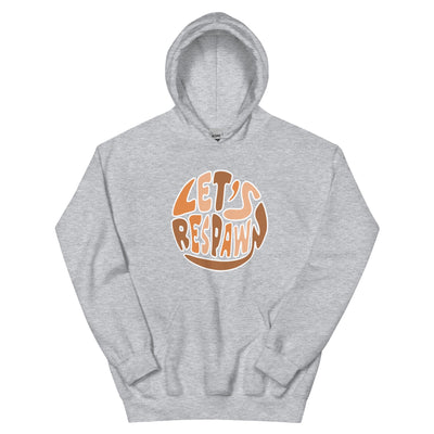 Let's Respawn | Unisex Hoodie Threads and Thistles Inventory Sport Grey S 